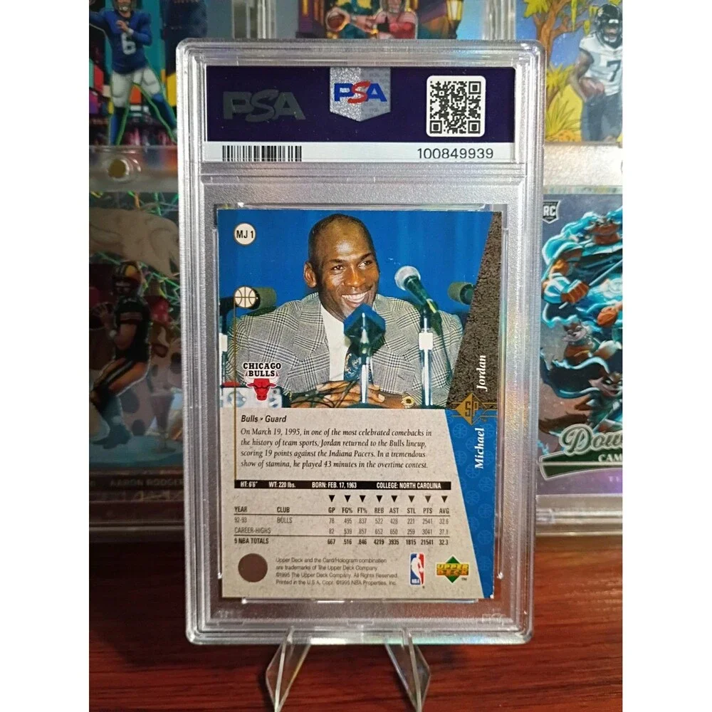 1994-95 SP - Michael Jordan He's Back Michael Jordan #MJ 1 Silver GOAT Invest